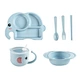 Wheat Straw Elephant Kids Dinner set